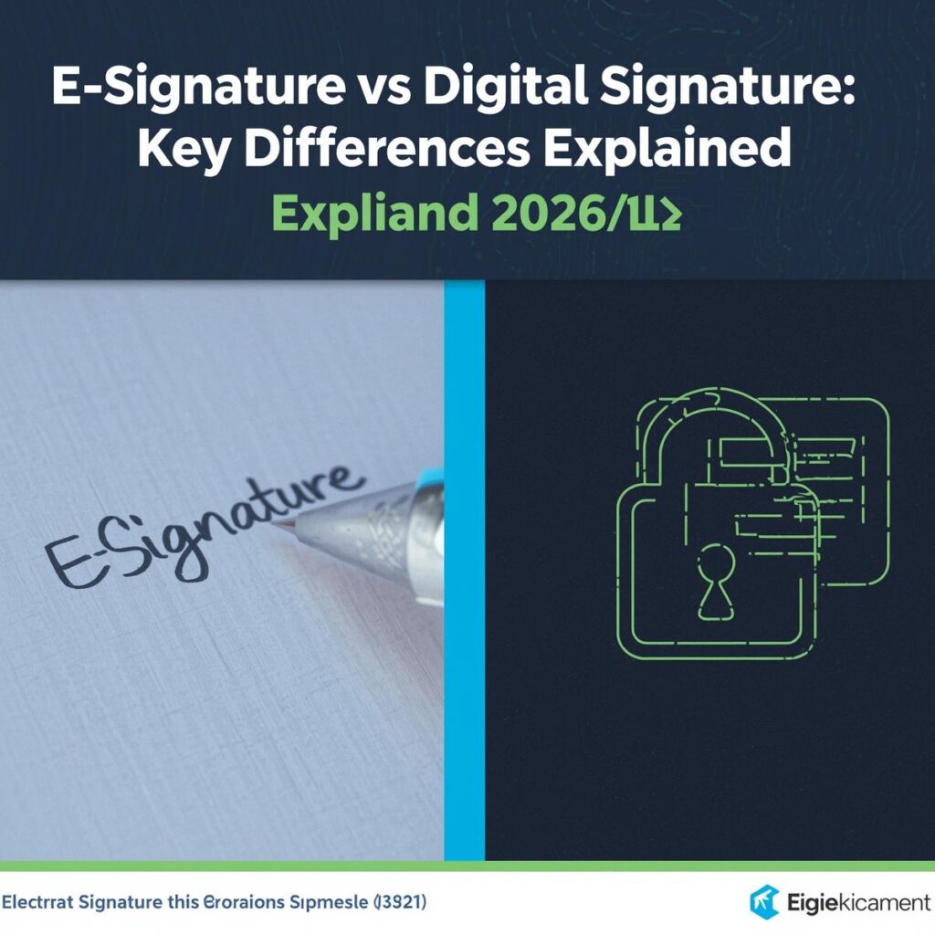 E-Signature vs Digital Signature