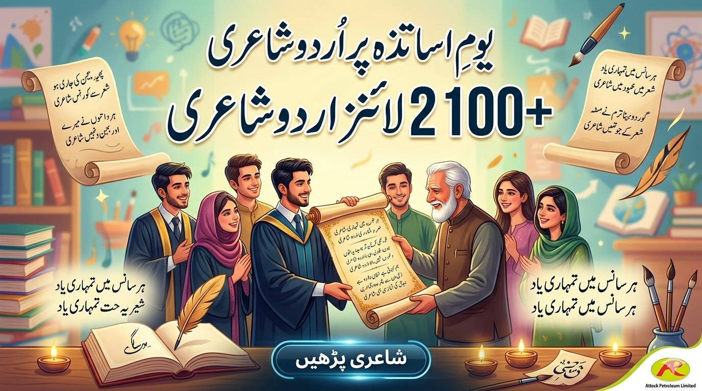 Teachers Day Poetry in Urdu – 100+ 2 Lines Urdu Shayari